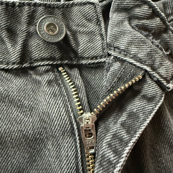 Outland Denim Abigail High Rise Girlfriend Organic Cotton Jeans Aged Black Sz 26 - Picture 6 of 16